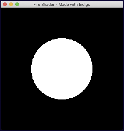 A Circle drawn using an SDF
