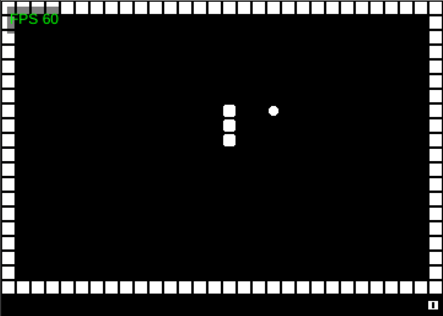 A screenshot of the snake demo